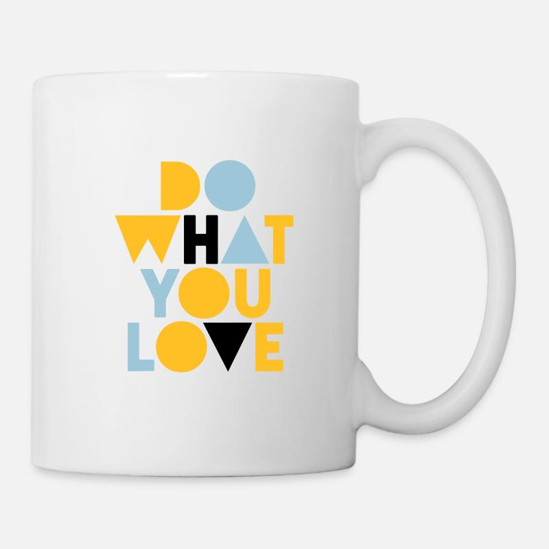 fais ce que tu aimes - Mug blanc - blanc