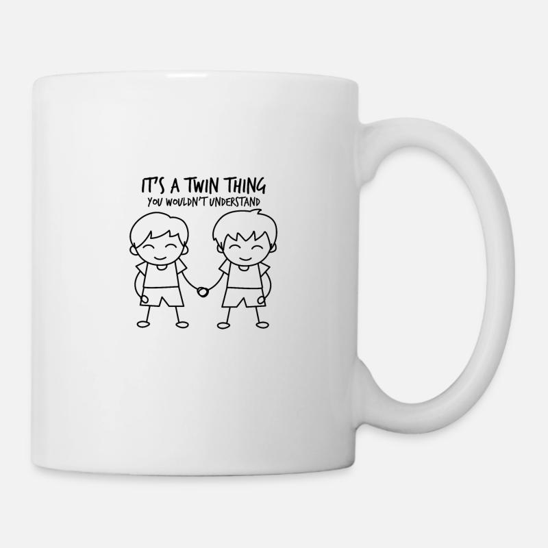 Zwillinge It's a twin thing für Zwillingsbrüder - Tasse - Weiß