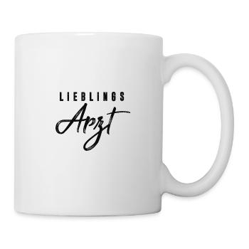 Lieblings Arzt Lustiges Geschenk - Tasse - Weiß - Rechts