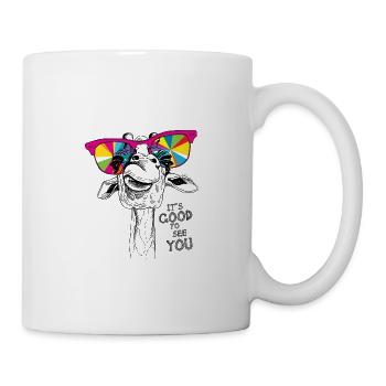Giraffe It's good to see you - Tasse - Weiß - Rechts