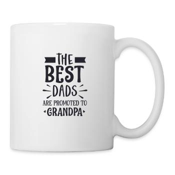 LES MEILLEURS PAPAS SONT PROMU À GRANDPA - Mug blanc - blanc - Droite