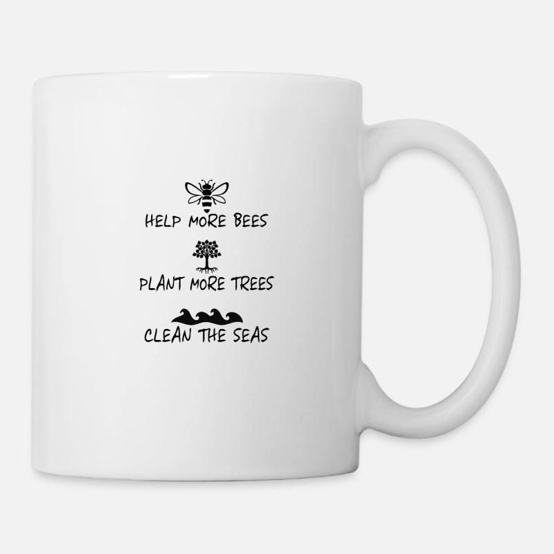 Protège les abeilles - Mug blanc - blanc