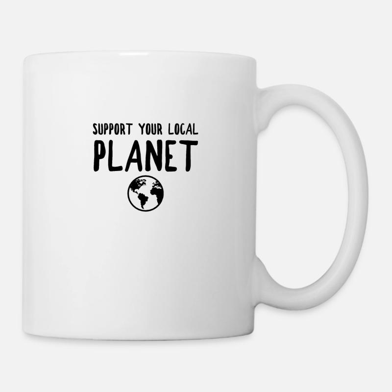 Soutenez votre planète locale - Mug blanc - blanc