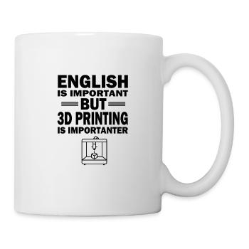 3D Drucker Drucken Spruch Hobby Geschenk Idee - Tasse - Weiß - Rechts