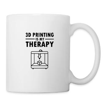 3D Drucker Drucken Therapy Hobby Geschenk Idee - Tasse - Weiß - Rechts
