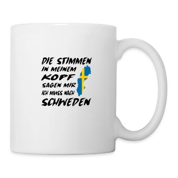 Schweden Sweden Trip Norden Geschenkidee - Tasse - Weiß - Rechts
