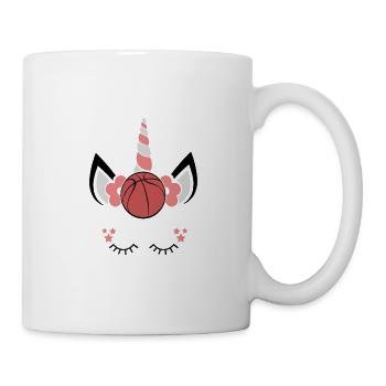 BASKETBALL UNICORN GIFT IDEA - Mug - white - Right
