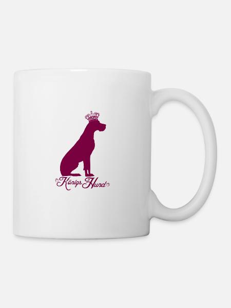 Deutsche Königs Dogge - Tasse - Weiß