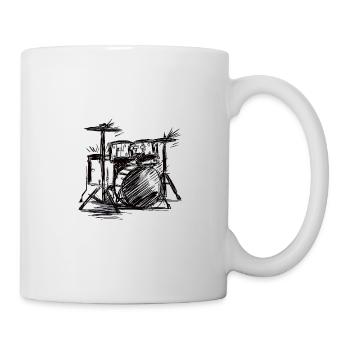 Musikalische Skizze Battery - Tasse - Weiß - Rechts
