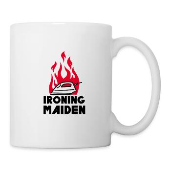 Mom tshirt ironing maiden - Mug - white - Right