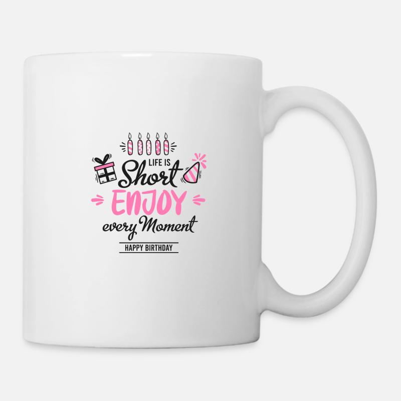 Happy Birthday - Mug - white