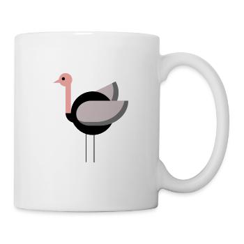 autruche - Mug blanc - blanc - Droite