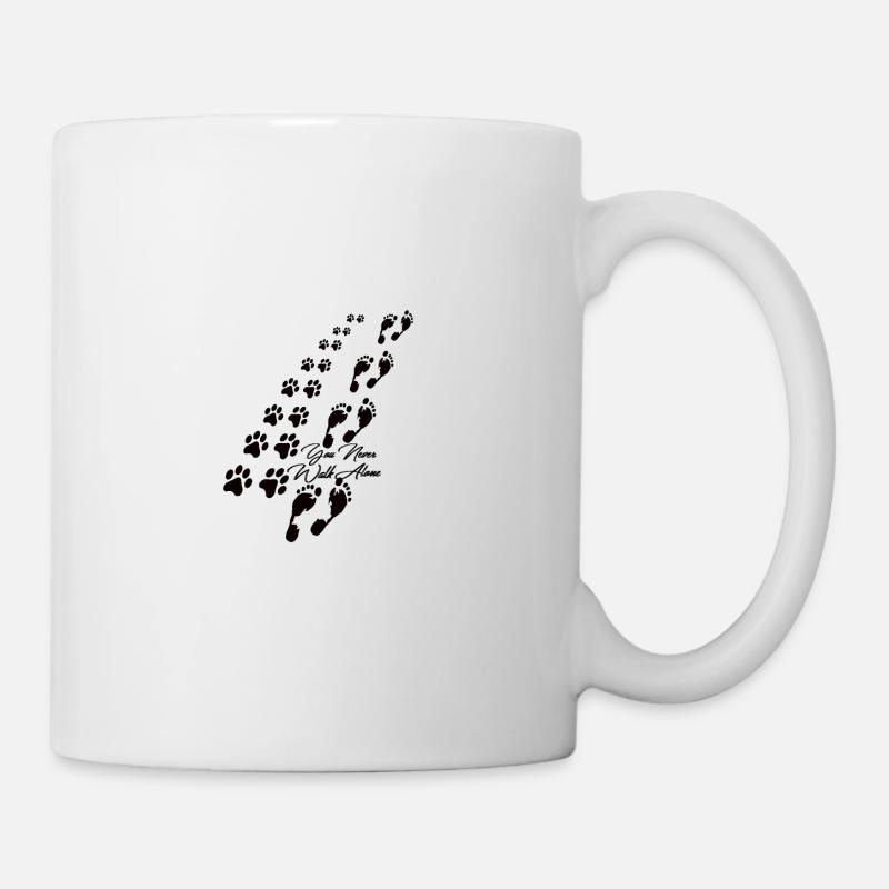 You never walk alone Hund - Tasse - Weiß