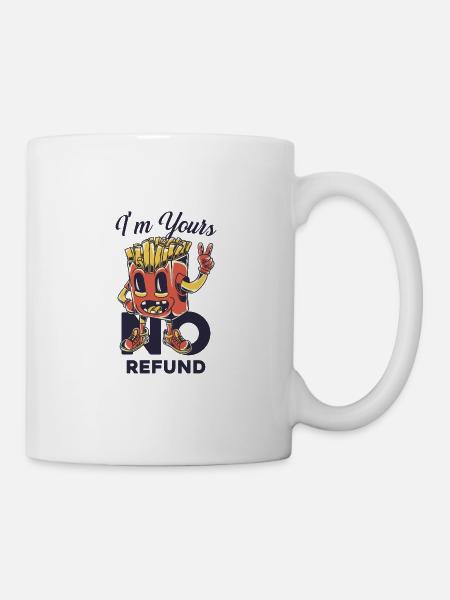 Frites drôles - Mug blanc - blanc