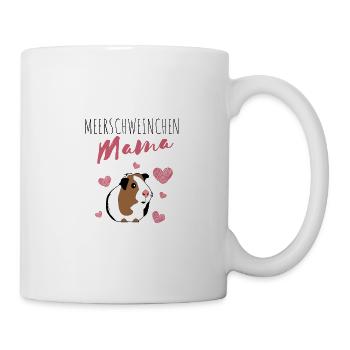 Meerschweinchen Mama Geschenkidee - Tasse - Weiß - Rechts