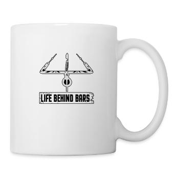 Life behind bars Kitesurfen Wasser Sport Geschenk - Tasse - Weiß - Rechts