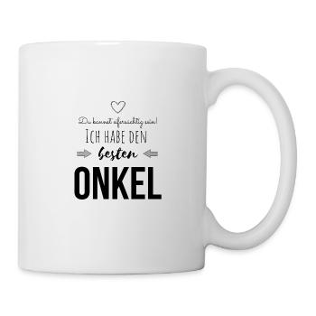 Bester Lieblingsonkel Geschenkidee - Tasse - Weiß - Rechts
