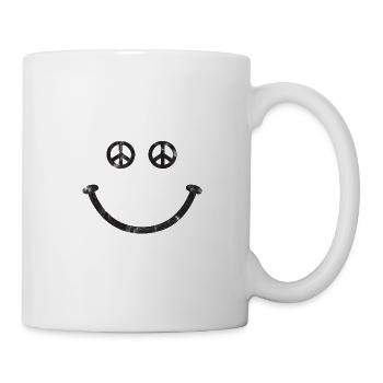 Rire drôle de paix - Mug blanc - blanc - Droite