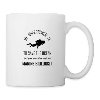Biologie marine biologiste marin chercheur océan bio - Mug blanc - blanc - Droite