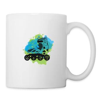 inline skates inlineskater - Tasse - Weiß - Rechts