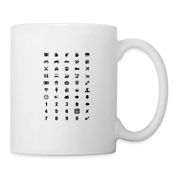 Tourisme Voyage Traducteur Icônes Vacances Langue - Mug blanc - blanc - Droite