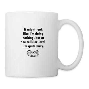 Biologie Zellen Biologe Lehrer Geschenk Science - Tasse - Weiß - Rechts