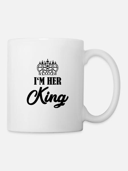 im her king - Tasse - Weiß