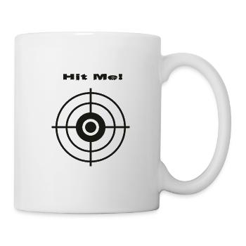 Hit me dark! - Mug - white - Right