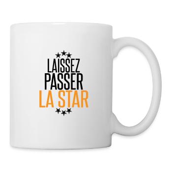 Laisse passer la Star Design Fun Running - Mug blanc - blanc - Droite