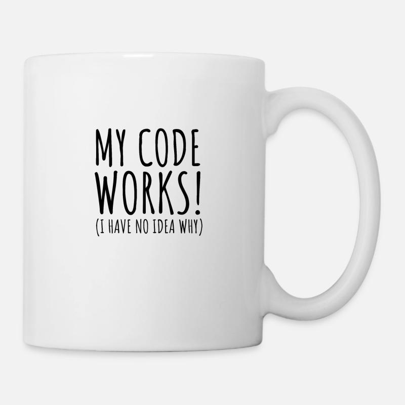 Mon code fonctionne - Mug blanc - blanc