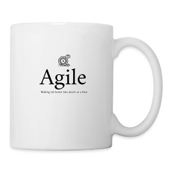 Agile rend la vie meilleure - Mug blanc - blanc - Droite