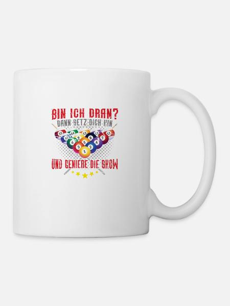 Billard - Tasse - Weiß