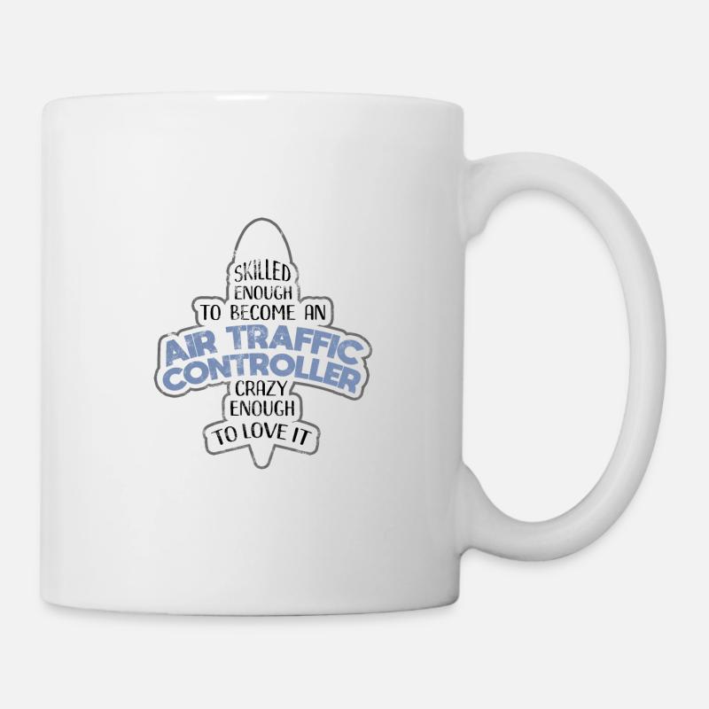 contrôleur aérien - Mug blanc - blanc