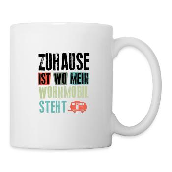 Zuhause Ist Wo Mein Wohnmobil Steht - Tasse - Weiß - Rechts