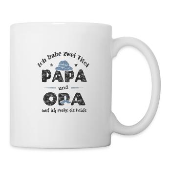 Papa und Opa - Tasse - Weiß - Rechts