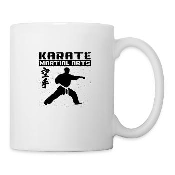 Karate - Tasse - Weiß - Rechts