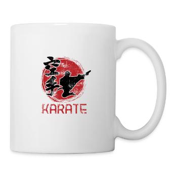 Karate - Tasse - Weiß - Rechts