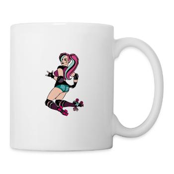 XASTY Badass Roller Derby Girls Sport Design - Mug - white - Right