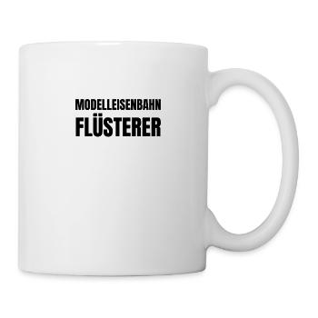 Modelleisenbahn Flüsterer - Tasse - Weiß - Rechts