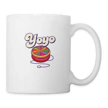 70's Yoyo Colorful Retro Vintage - Mug - white - Right