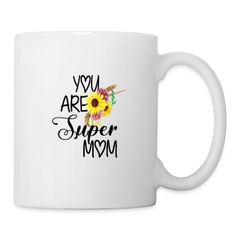 VOUS ÊTES SUPER MAMAN - Mug blanc - blanc - Droite