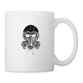 Gas mask mask respiratory protection hardstyle - Mug - white - Right