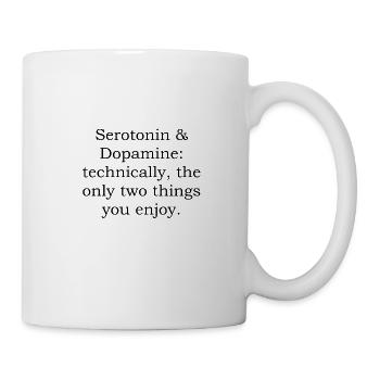 Psychology Serotonin Dopamine Psychologist Gift - Mug - white - Right