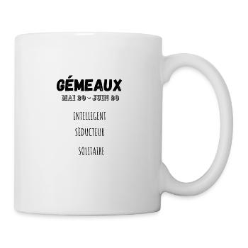 design personnalisé pour gémeaux - Mug blanc - blanc - Droite
