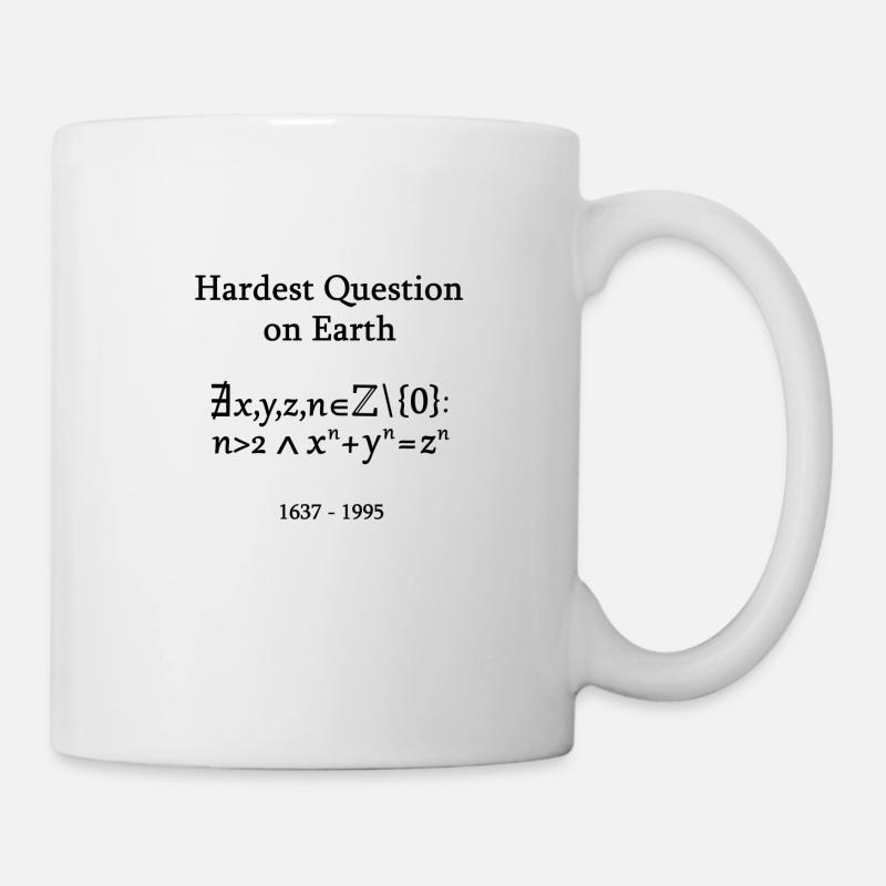 Fermat's Letztes Theorem Mathe Mathematiker Nerd - Tasse - Weiß