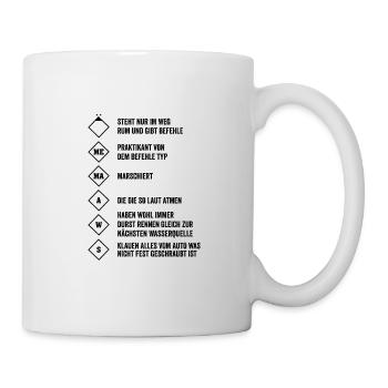 Feuerwehr Löschgruppe Geschenkidee - Tasse - Weiß - Rechts