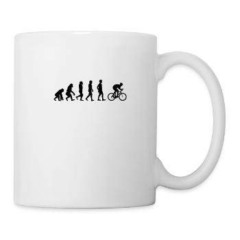 Evolution Fahrrad - Tasse - Weiß - Rechts