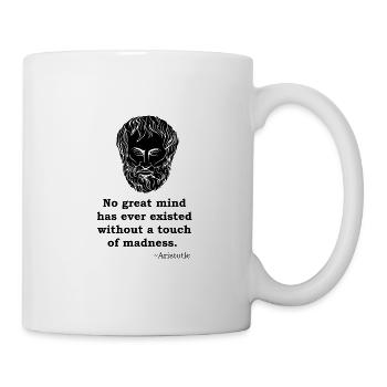 Aristoteles Zitat Philosoph Philosophie Antike - Tasse - Weiß - Rechts
