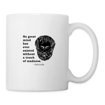 Aristoteles Zitat Philosoph Philosophie Antike - Tasse - Weiß - Rechts