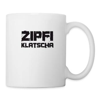 Zipfiklatscha Zipfelklatscher bayrisch boarisch - Tasse - Weiß - Rechts